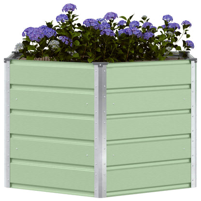 Plantenbak Pastel Groen 129 x 129 x 75 cm Staal