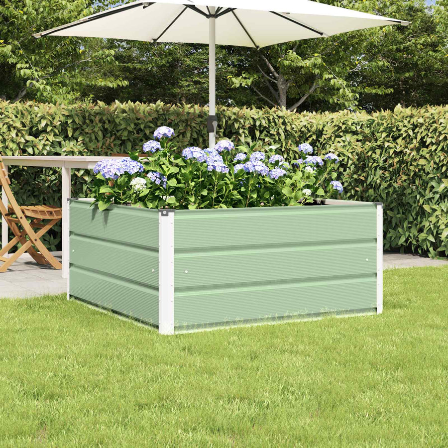 Plantenbak Pastelgroen 100 x 100 x 45 cm Staal