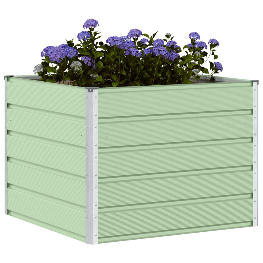Plantenbak Pastelgroen 100 x 100 x 75 cm Staal