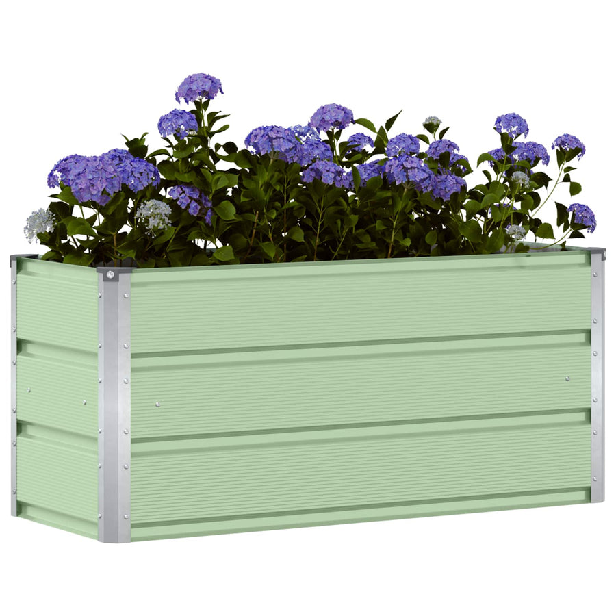 Plantenbak Groen 100 x 40 x 45 cm Staal