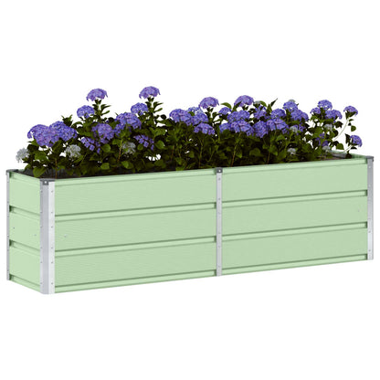 Plantenbak Groen 160 x 40 x 45 cm Staal