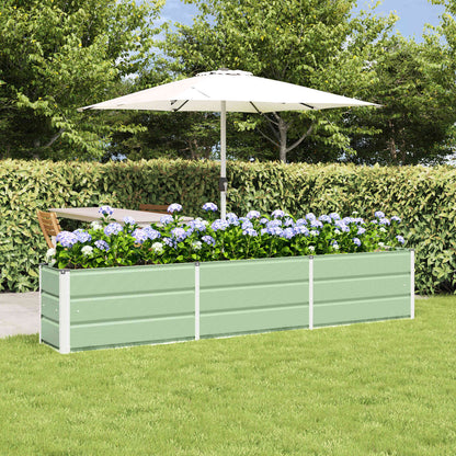 Plantenbak Groen 240 x 40 x 45 cm Staal