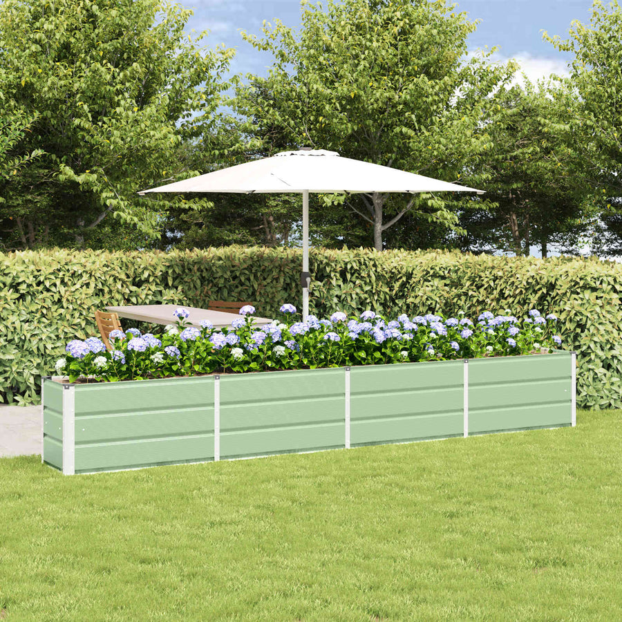 Plantenbak Groen 320 x 40 x 45 cm Staal