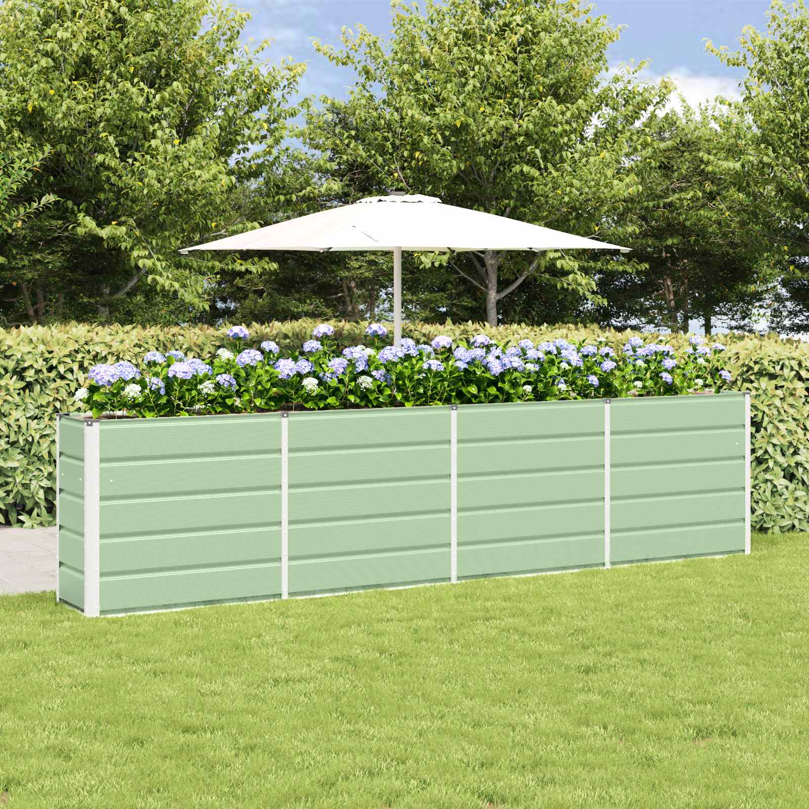 Plantenbak Groen 160 x 40 x 75 cm Staal
