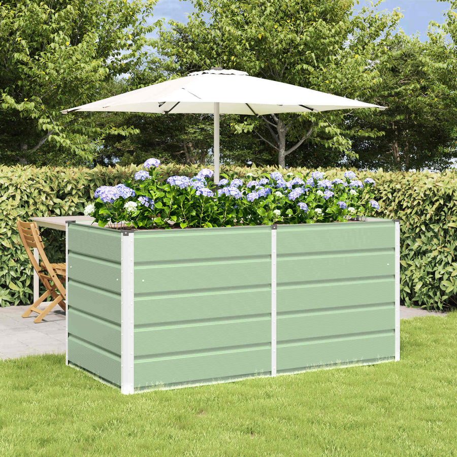 Plantenbak Groen 160 x 80 x 75 cm Staal