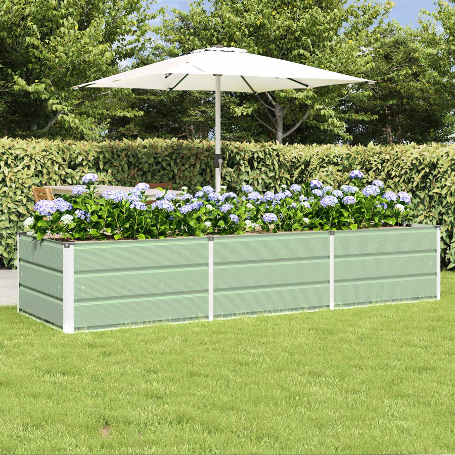 Plantenbak Groen 240 x 80 x 45 cm Staal