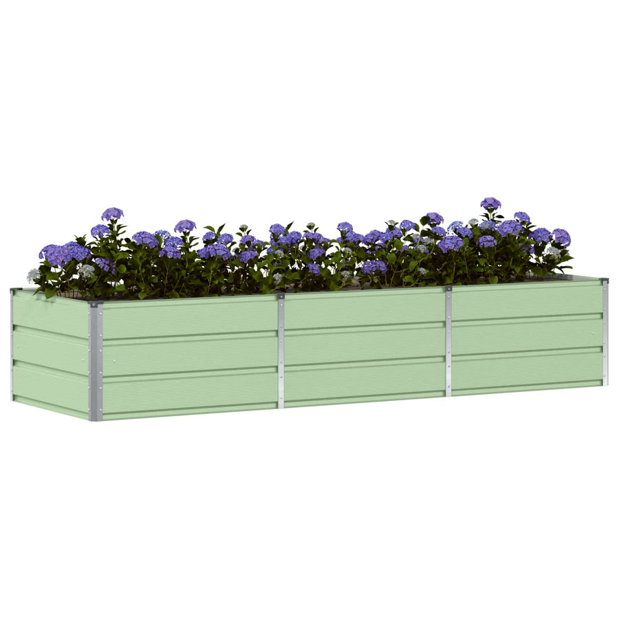 Plantenbak Groen 240 x 80 x 45 cm Staal
