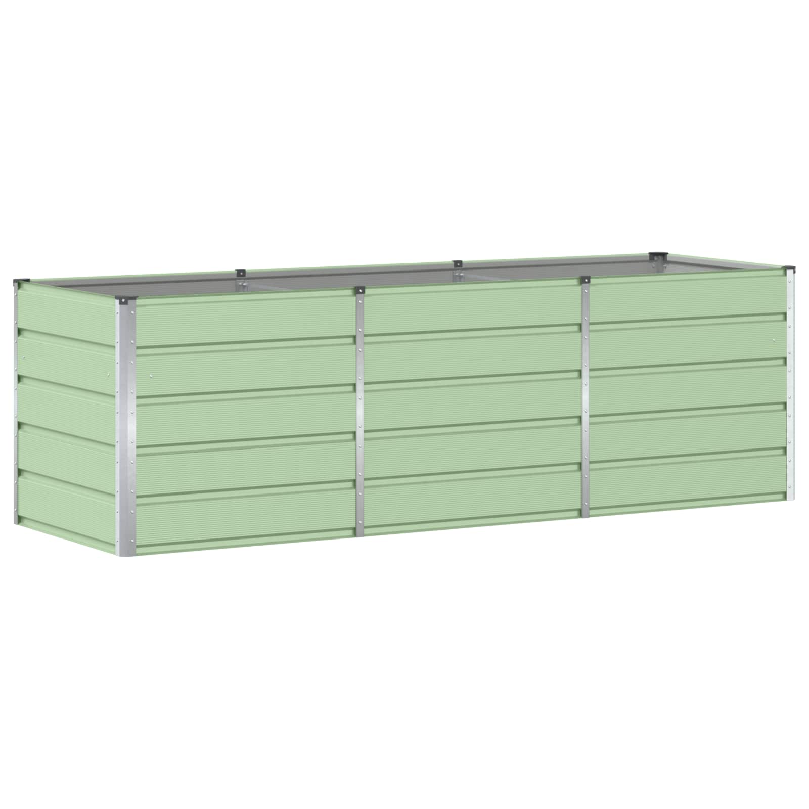 Plantenbak Groen 240 x 80 x 75 cm Staal