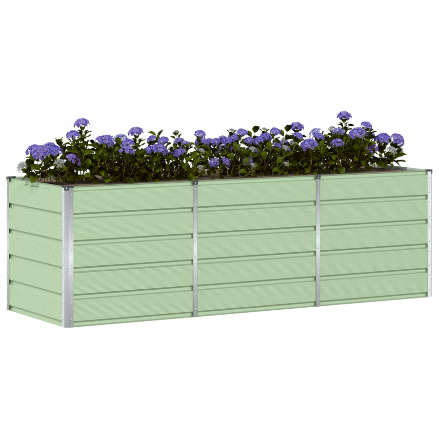 Plantenbak Groen 240 x 80 x 75 cm Staal