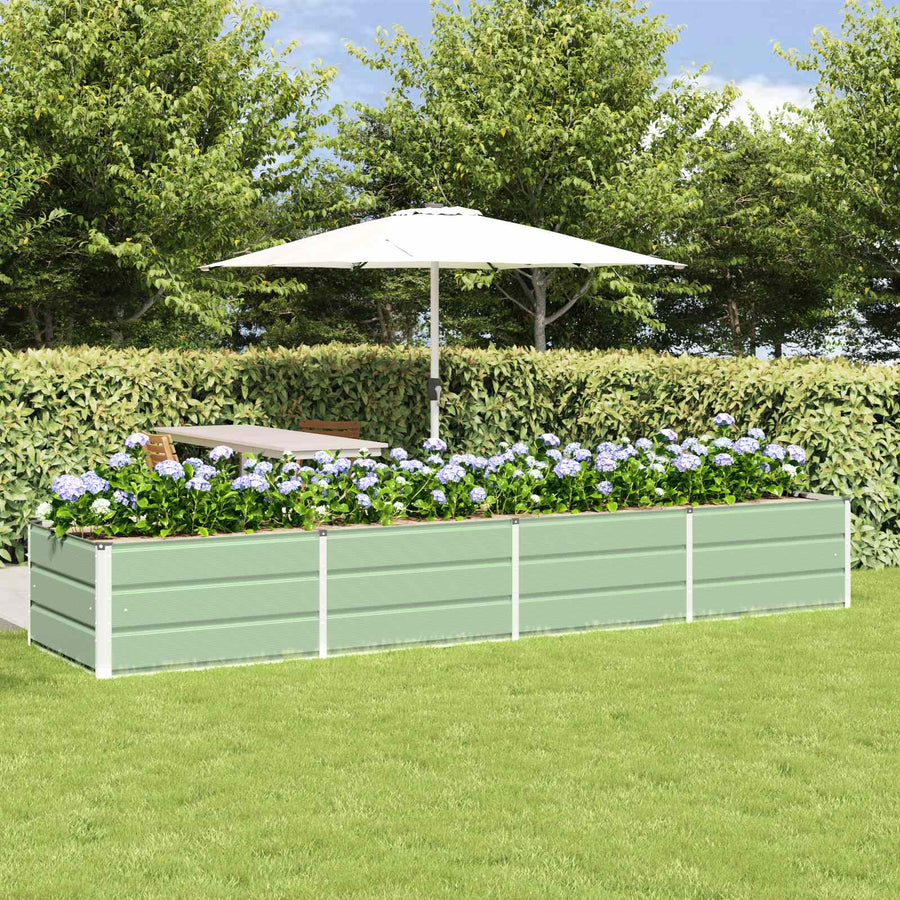 Plantenbak Groen 320 x 80 x 45 cm Staal