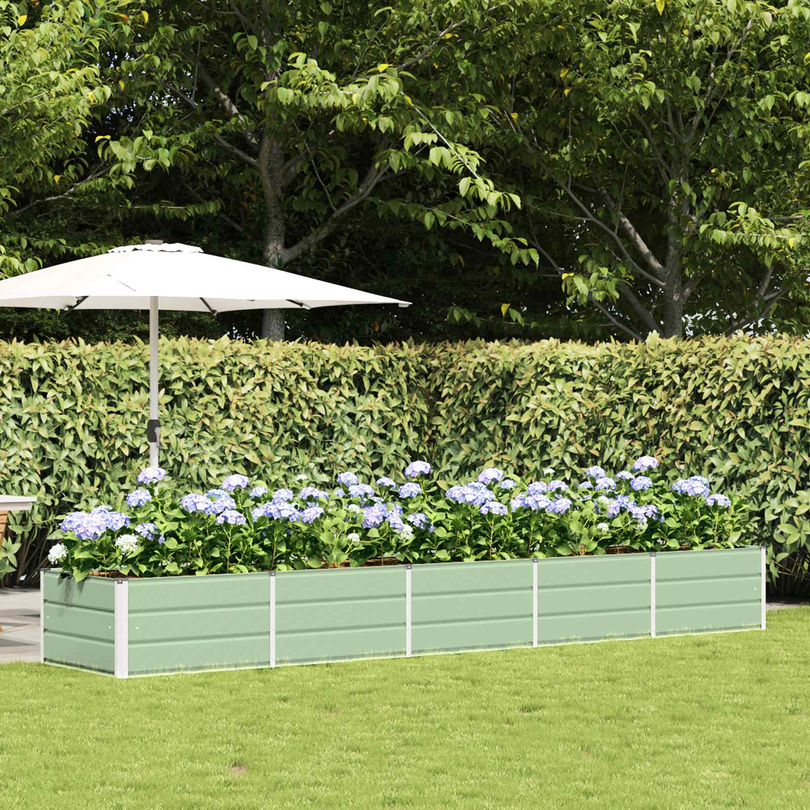 Plantenbak Groen 400 x 80 x 45 cm Staal