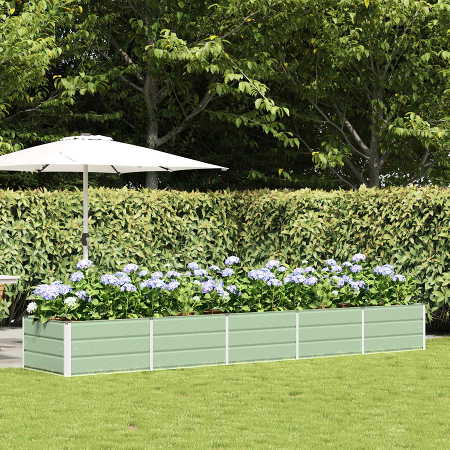 Plantenbak Groen 400 x 80 x 45 cm Staal