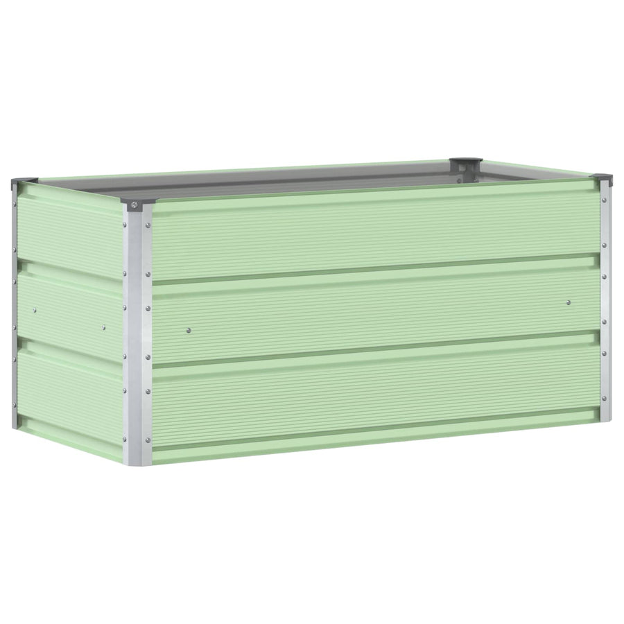 Plantenbak Pastelgroen 100 x 50 x 45 cm Gegalvaniseerd staal