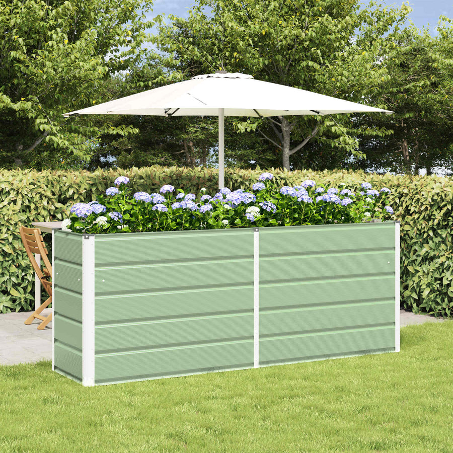 Plantenbak Pastelgroen 480 x 50 x 45 cm Gegalvaniseerd staal