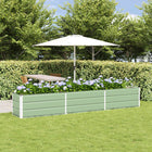 Plantenbak 480x50x45 cm gegalvaniseerd staal pastelgroen