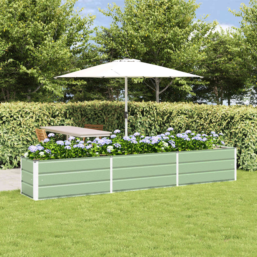 Plantenbak Pastelgroen 480 x 50 x 45 cm Gegalvaniseerd staal