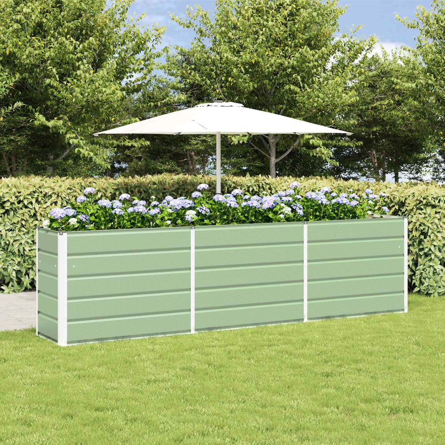 Plantenbak Pastelgroen 480 x 50 x 45 cm Gegalvaniseerd staal