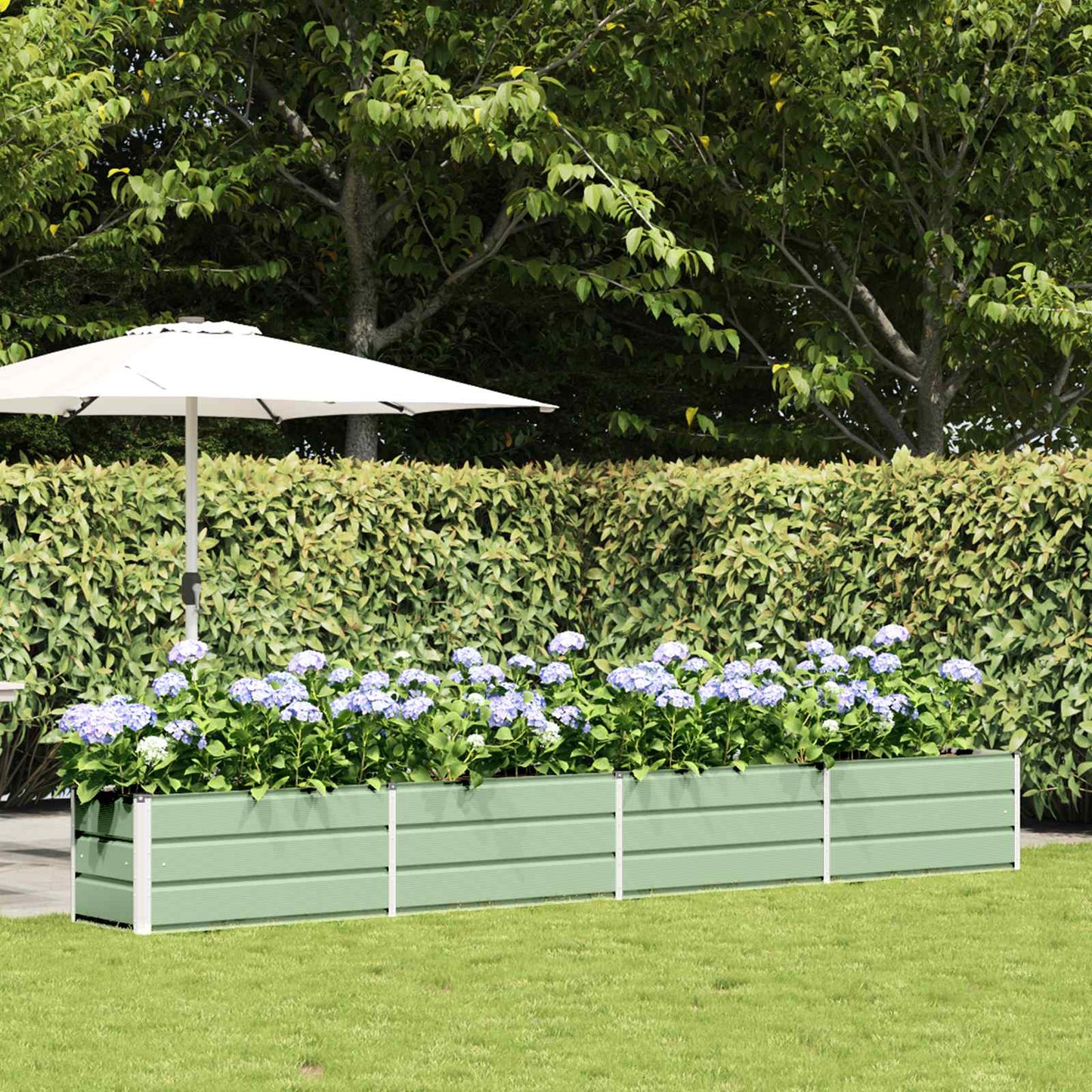 Plantenbak Pastelgroen 480 x 50 x 45 cm Gegalvaniseerd staal