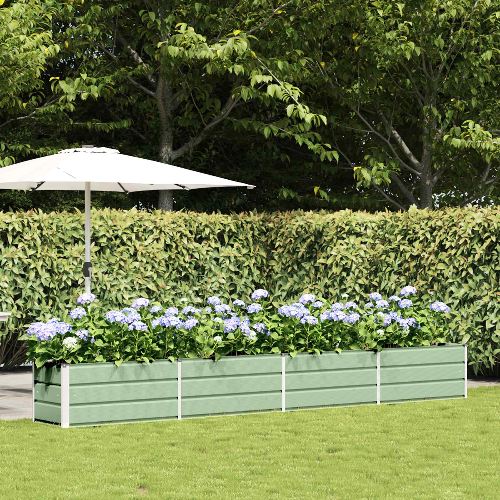 Plantenbak Pastelgroen 480 x 50 x 45 cm Gegalvaniseerd staal