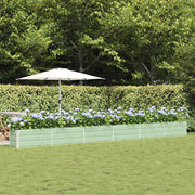 Plantenbak 580x50x45 cm gegalvaniseerd staal pastelgroen