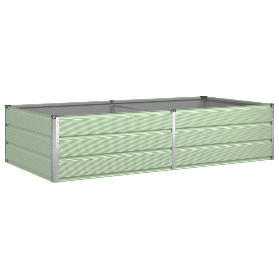 Plantenbak Pastelgroen 195 x 100 x 45 cm Gegalvaniseerd staal