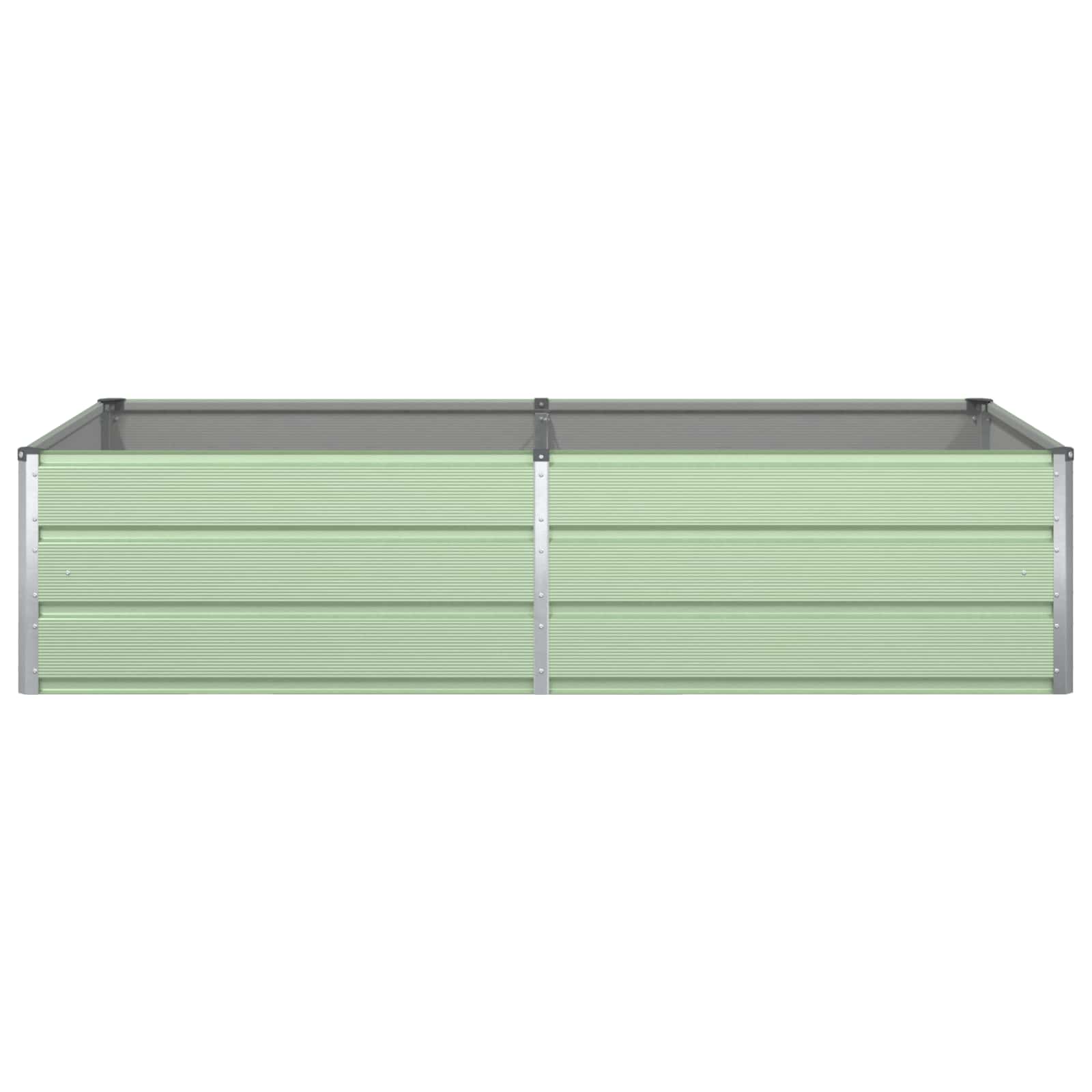Plantenbak Pastelgroen 195 x 100 x 45 cm Gegalvaniseerd staal