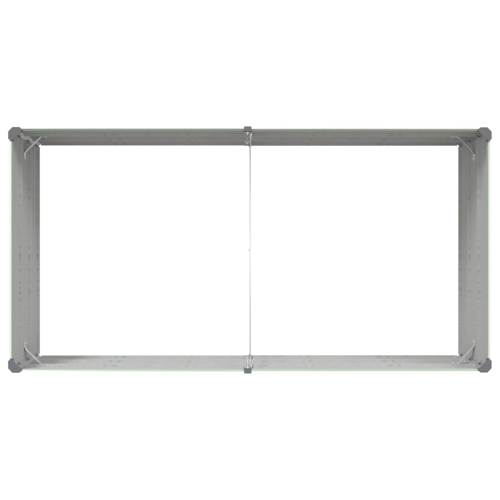 Plantenbak Pastelgroen 195 x 100 x 45 cm Gegalvaniseerd staal