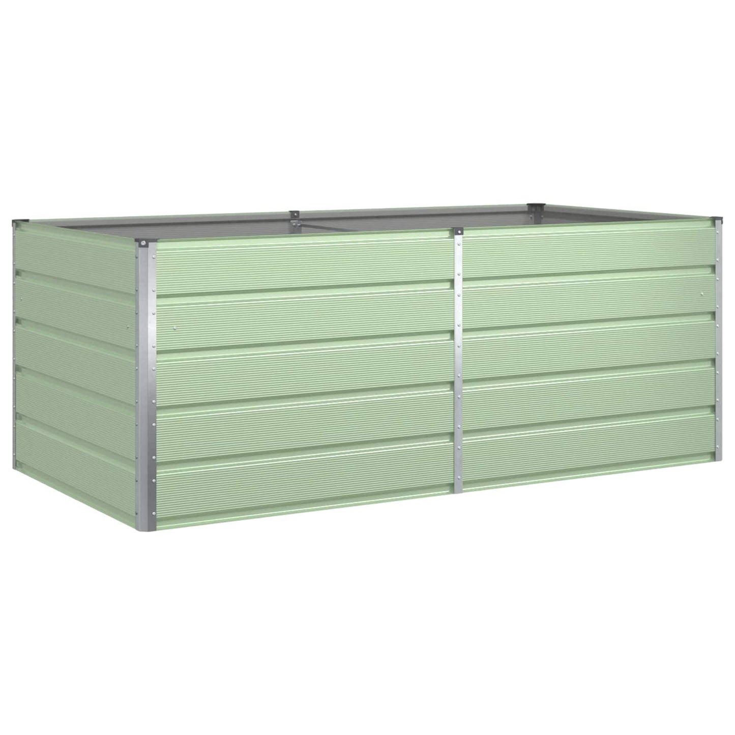 Plantenbak Pastelgroen 195 x 100 x 75 cm Gegalvaniseerd staal