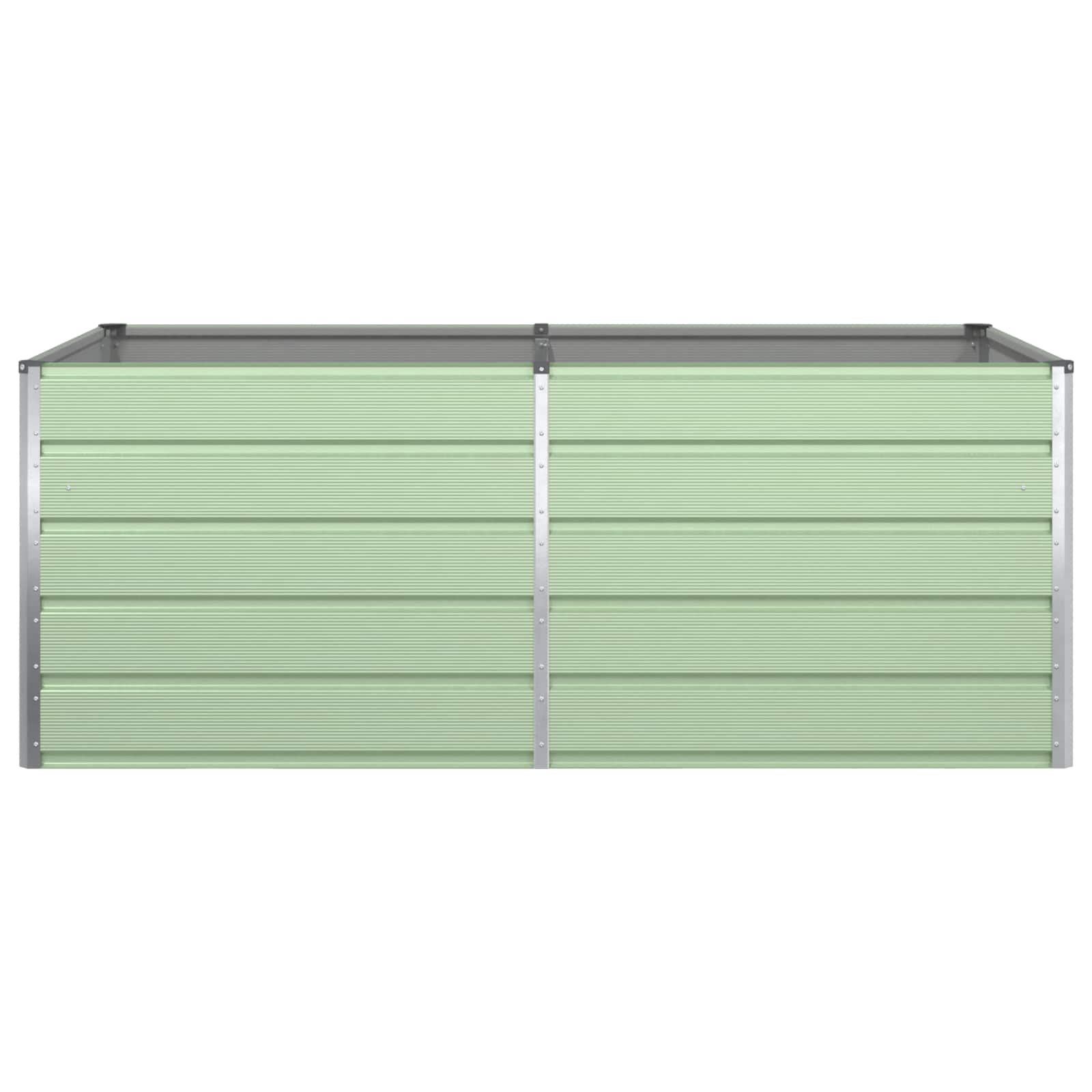 Plantenbak Pastelgroen 195 x 100 x 75 cm Gegalvaniseerd staal