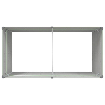 Plantenbak Pastelgroen 195 x 100 x 75 cm Gegalvaniseerd staal