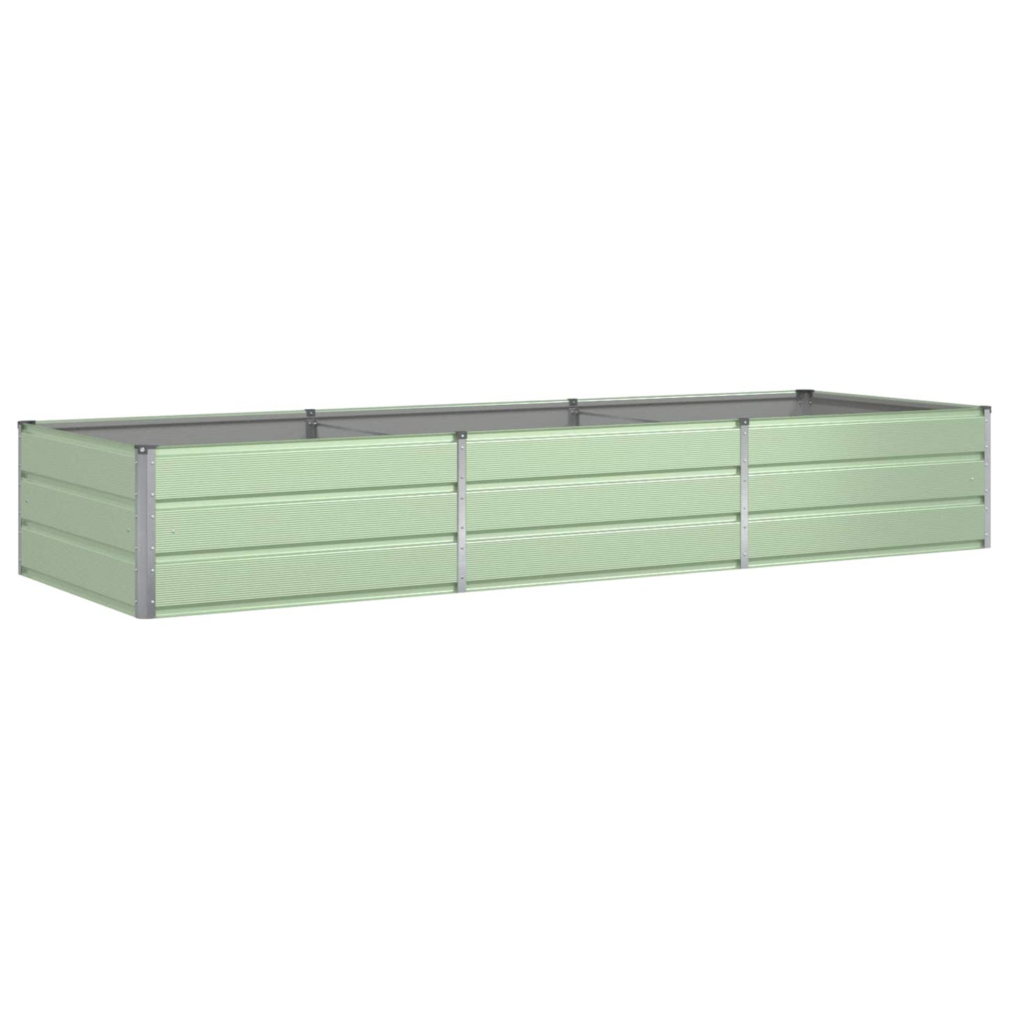 Plantenbak Pastelgroen 195 x 100 x 45 cm Gegalvaniseerd staal