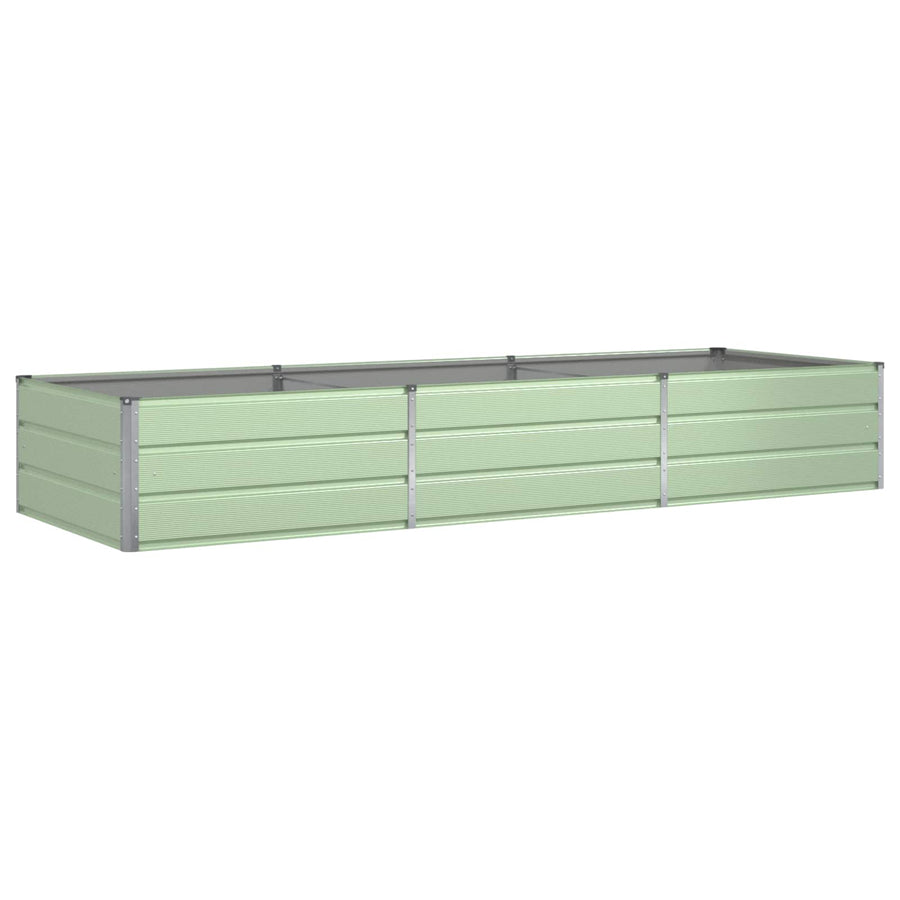 Plantenbak Pastelgroen 195 x 100 x 45 cm Gegalvaniseerd staal