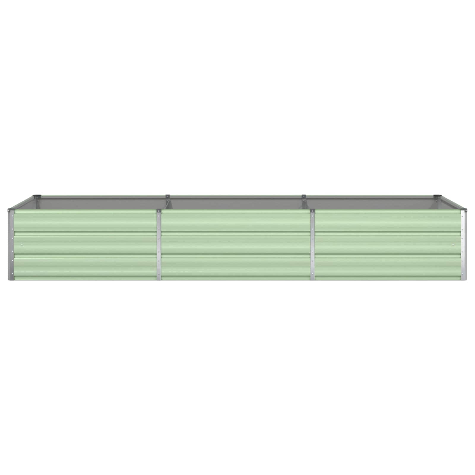 Plantenbak Pastelgroen 195 x 100 x 45 cm Gegalvaniseerd staal