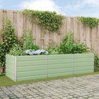 Plantenbak 195x100x45 cm pastelgroen gegalvaniseerd staal