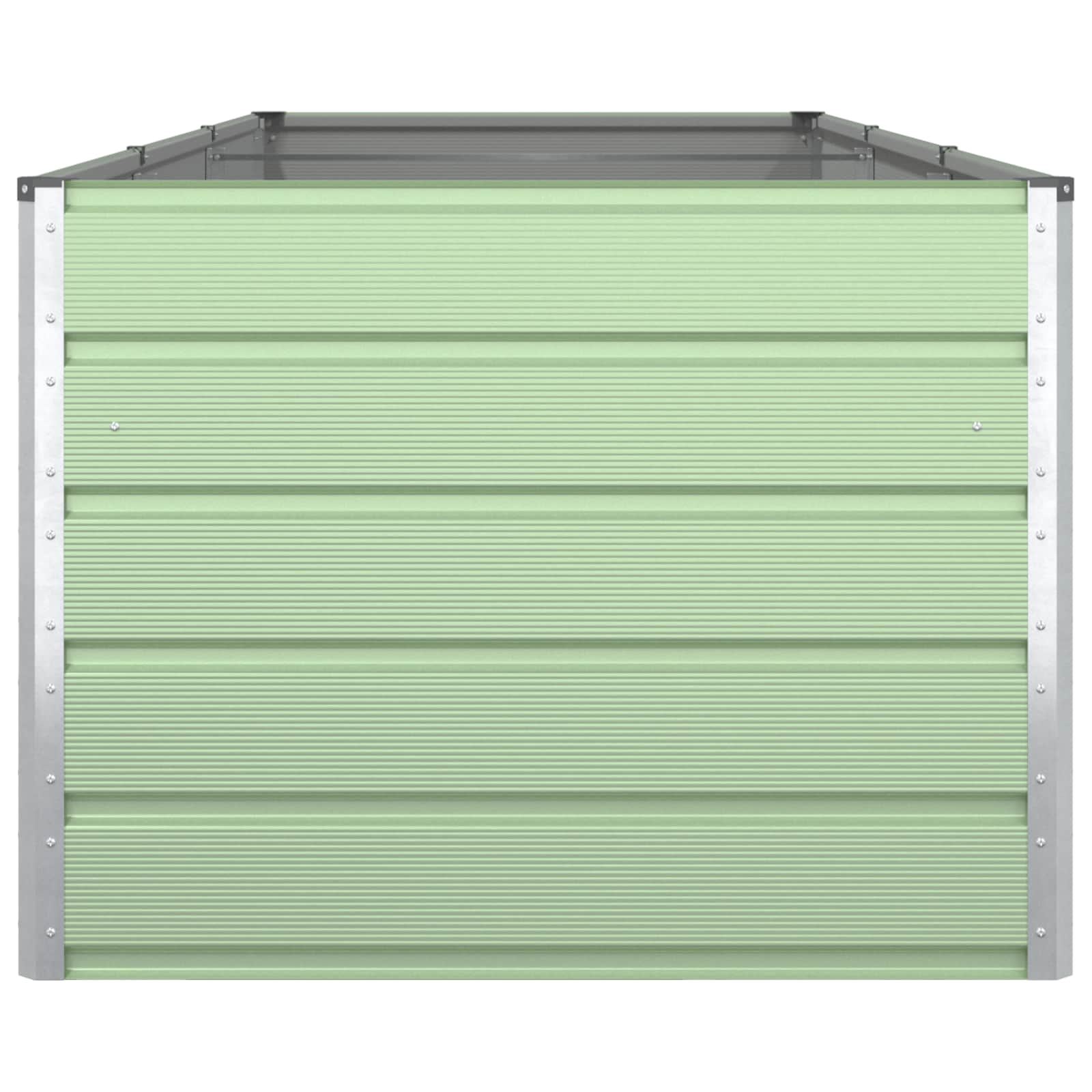 Plantenbak Pastelgroen 195 x 100 x 45 cm Gegalvaniseerd staal