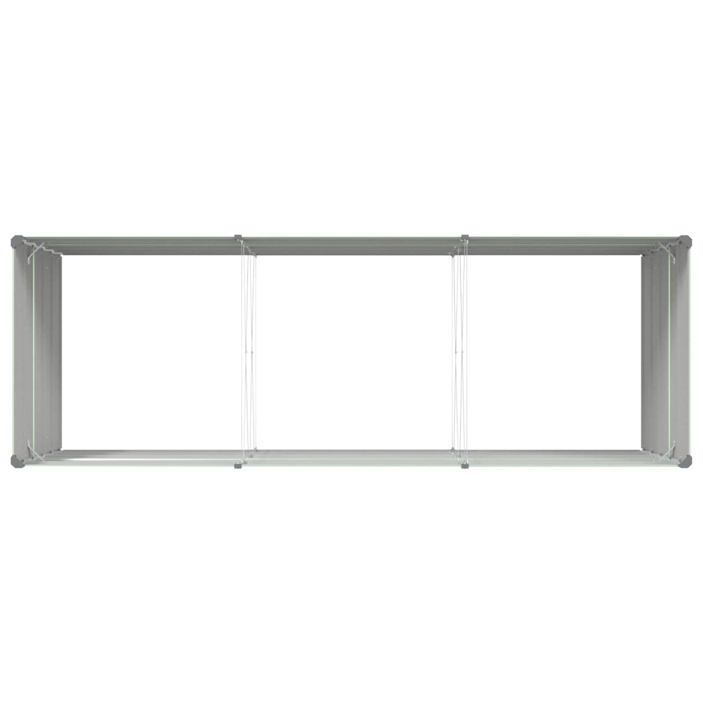 Plantenbak Pastelgroen 195 x 100 x 45 cm Gegalvaniseerd staal