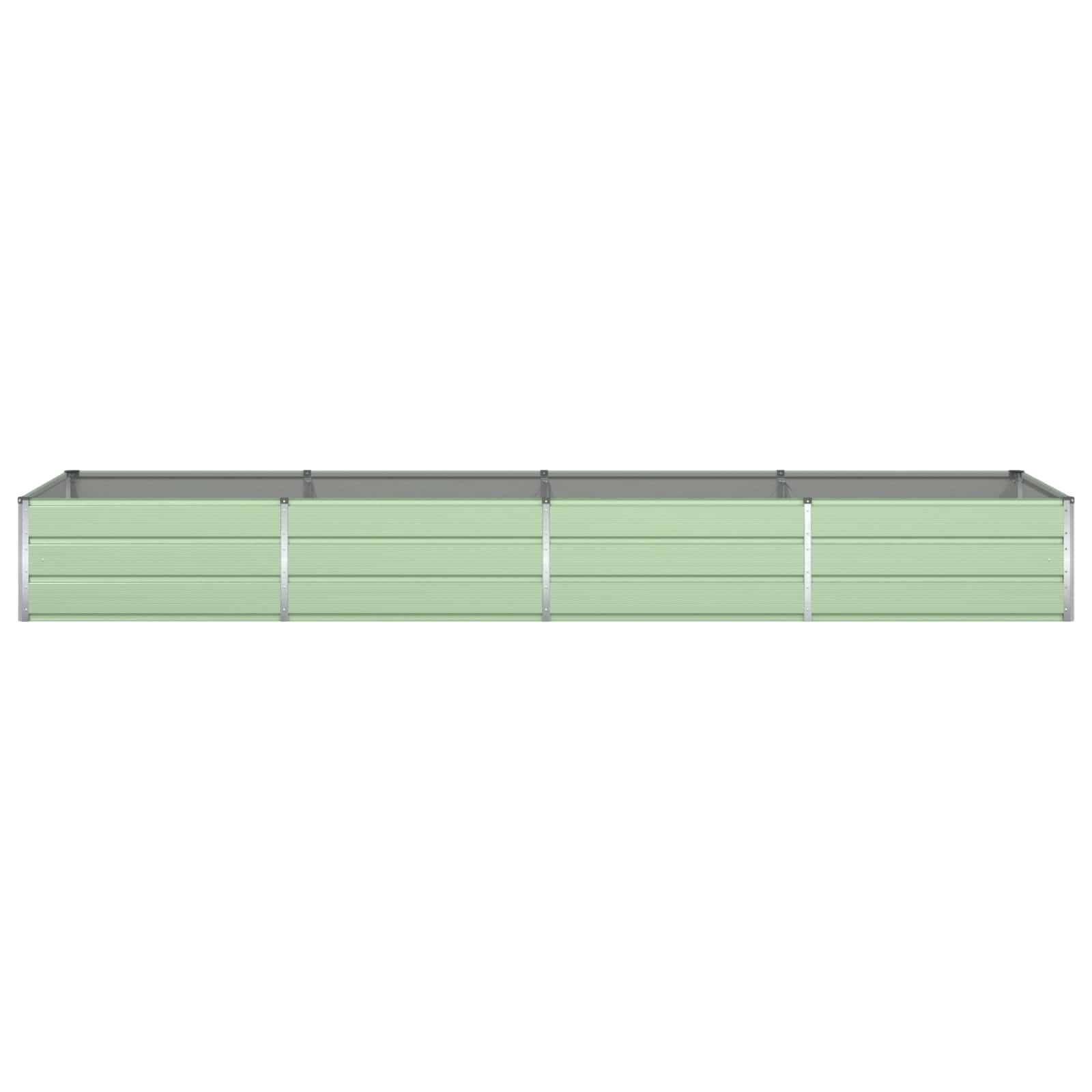 Plantenbak Pastelgroen 195 x 100 x 45 cm Gegalvaniseerd staal