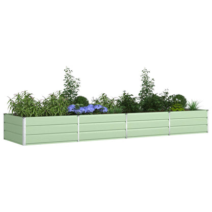 Plantenbak Pastelgroen 195 x 100 x 45 cm Gegalvaniseerd staal