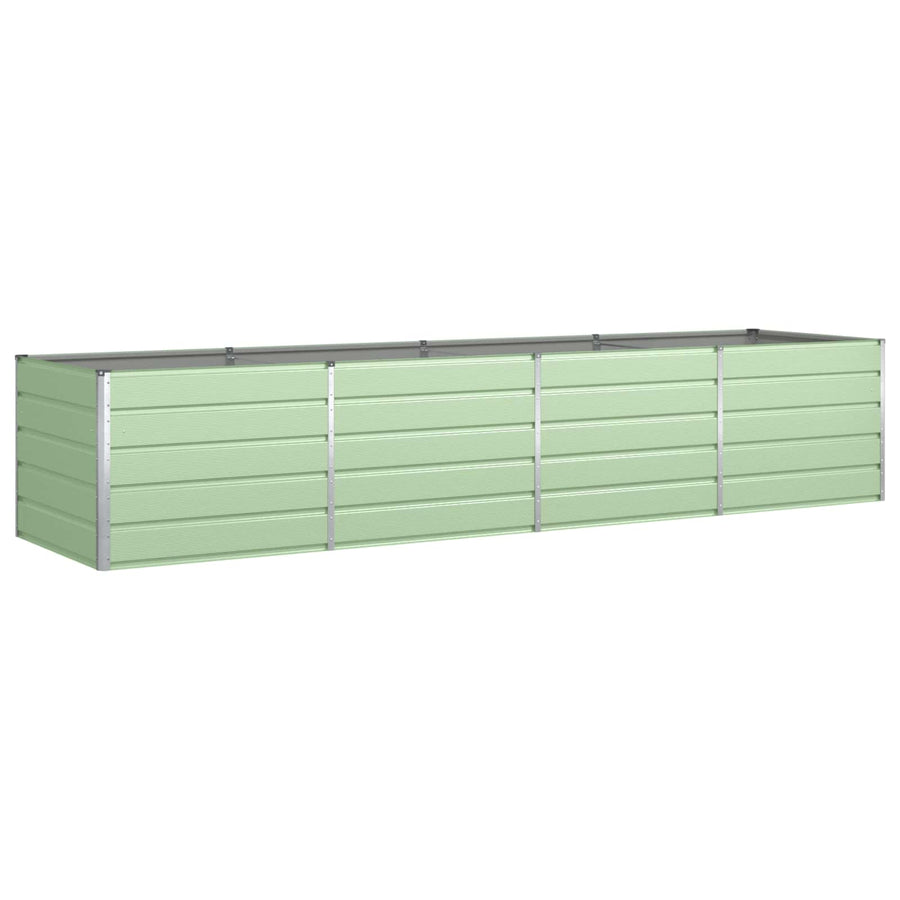 Plantenbak Pastelgroen 195 x 100 x 45 cm Gegalvaniseerd staal