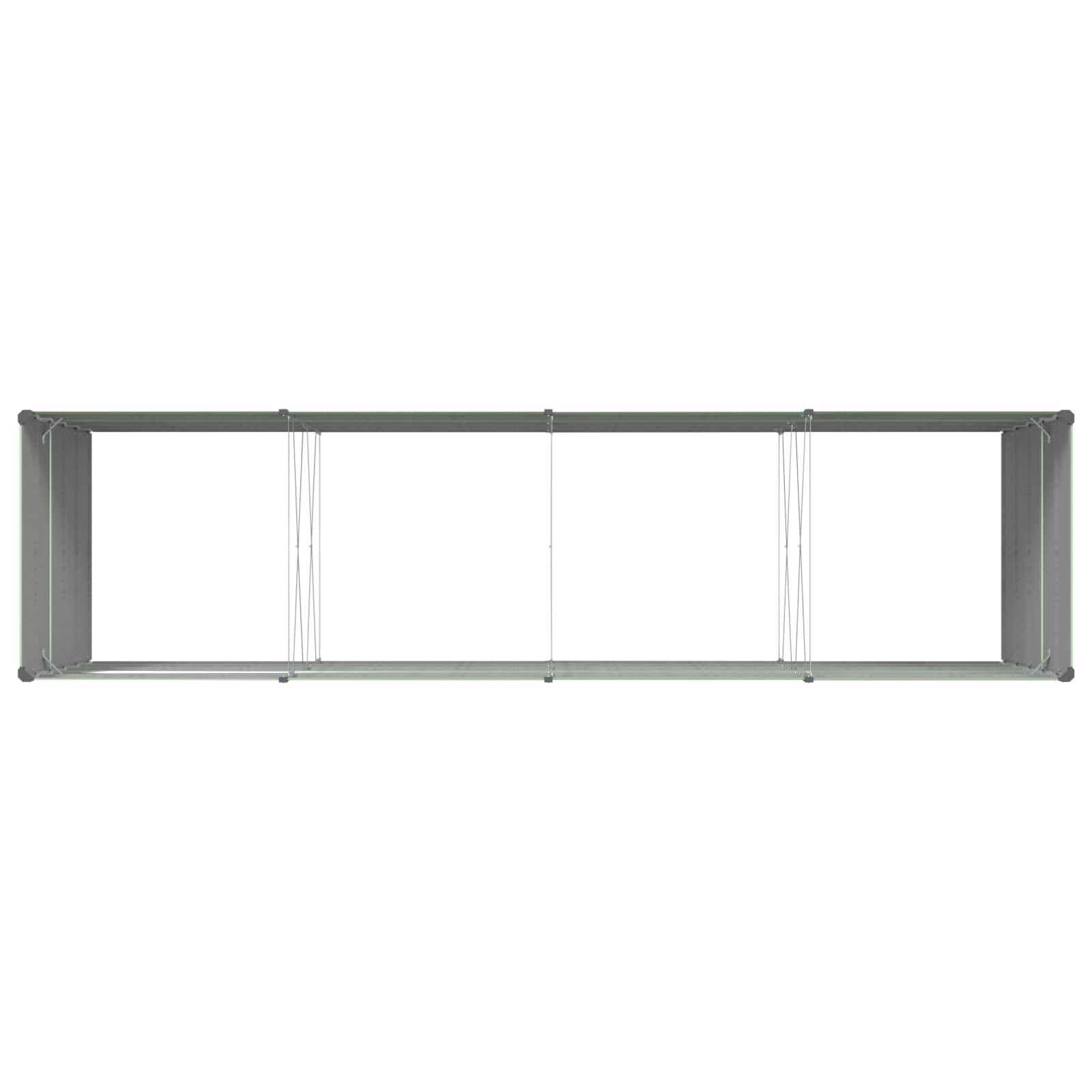 Plantenbak Pastelgroen 195 x 100 x 45 cm Gegalvaniseerd staal