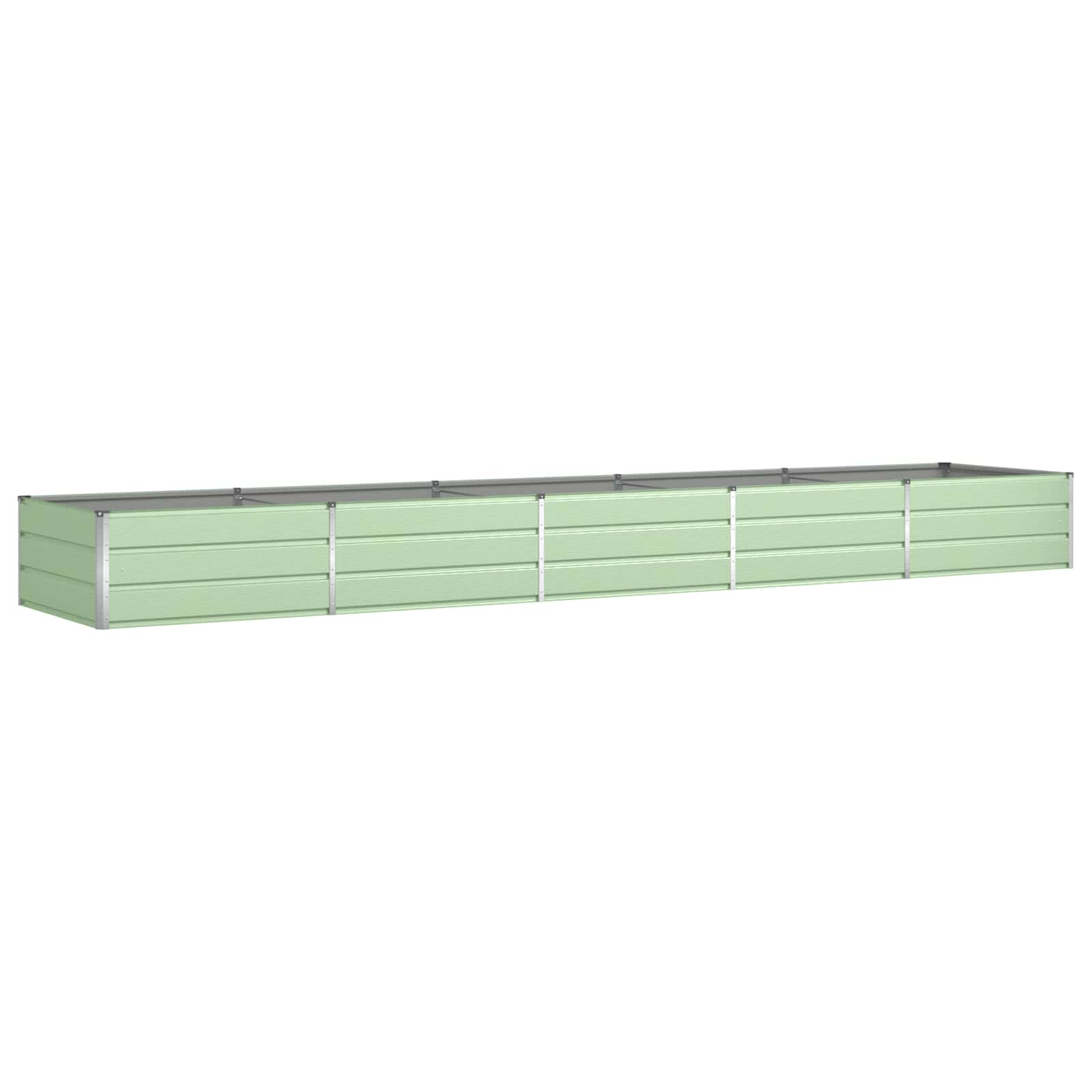 Plantenbak Pastelgroen 195 x 100 x 45 cm Gegalvaniseerd staal