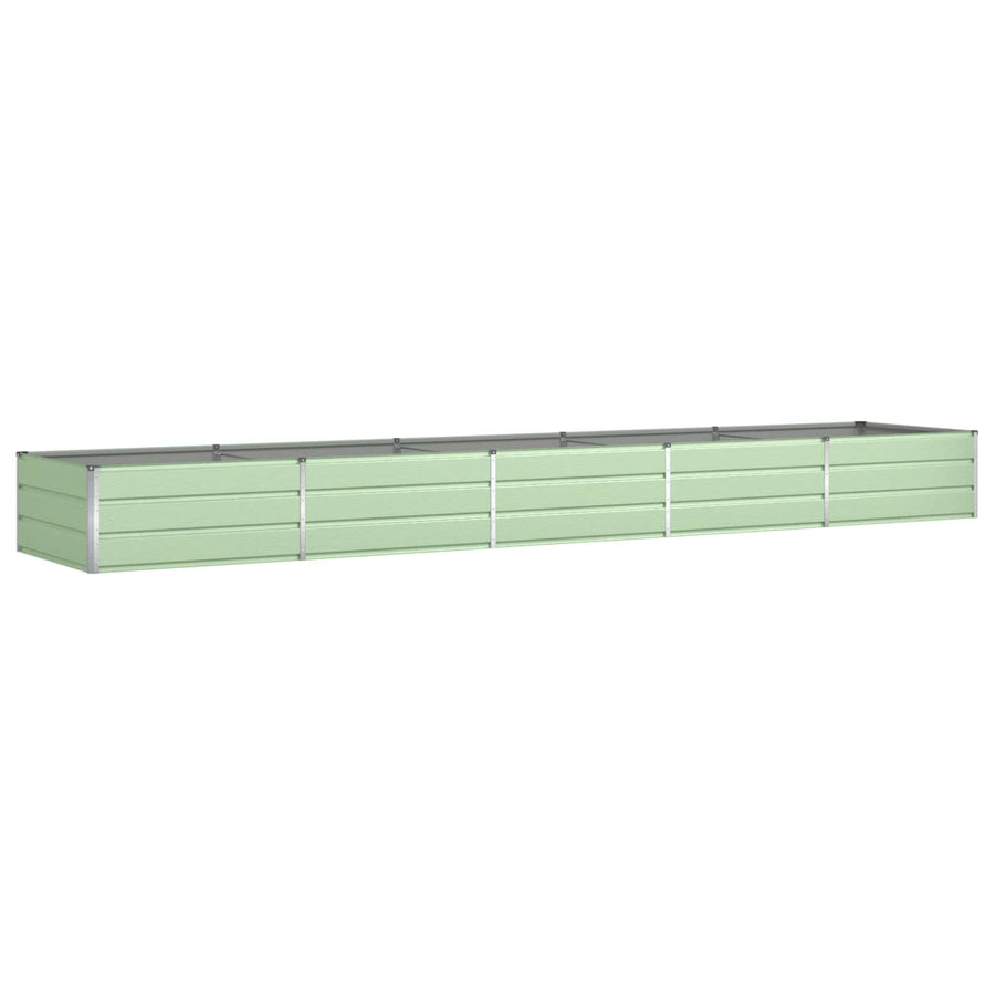 Plantenbak Pastelgroen 195 x 100 x 45 cm Gegalvaniseerd staal