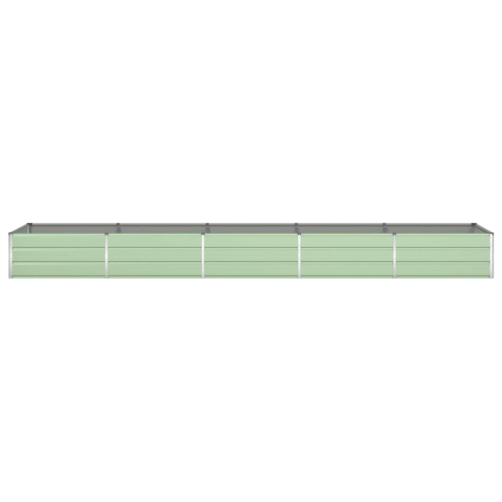 Plantenbak Pastelgroen 195 x 100 x 45 cm Gegalvaniseerd staal