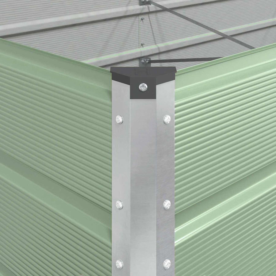 Plantenbak Pastelgroen 195 x 100 x 45 cm Gegalvaniseerd staal