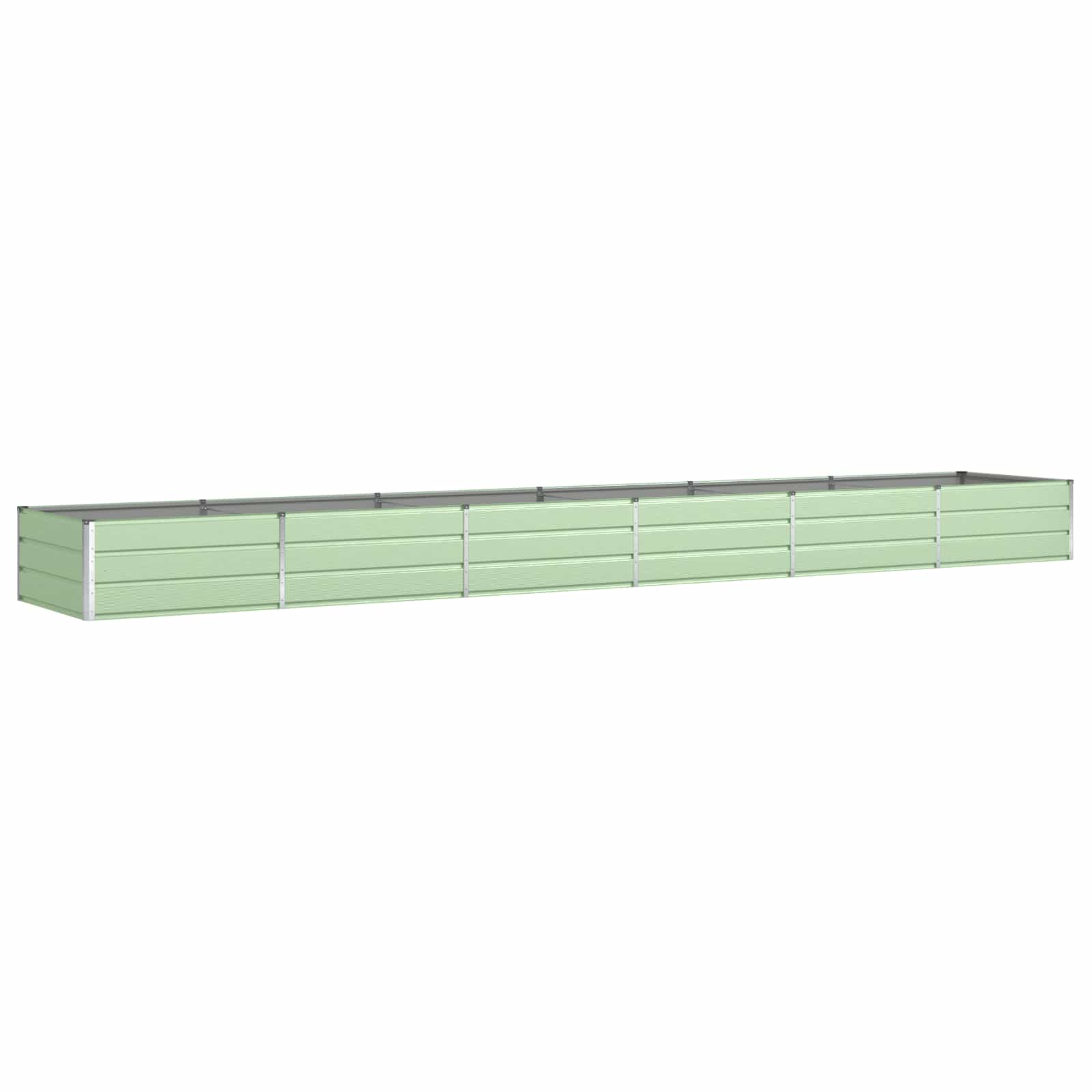 Plantenbak Pastelgroen 195 x 100 x 45 cm Gegalvaniseerd staal