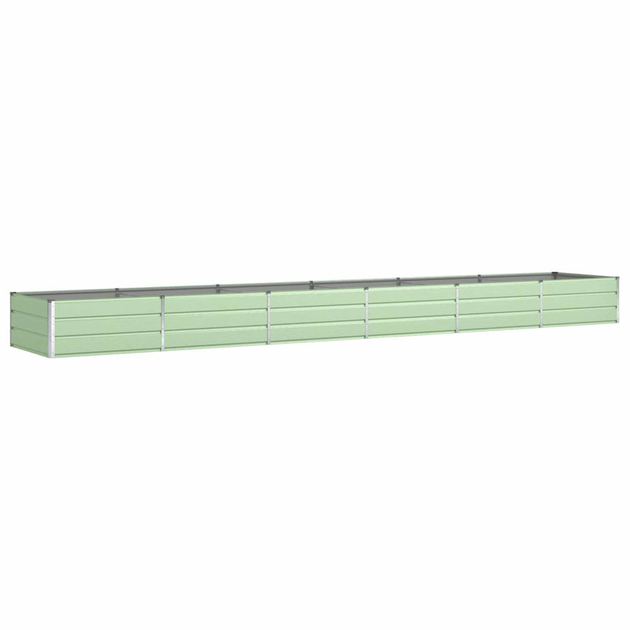 Plantenbak Pastelgroen 195 x 100 x 45 cm Gegalvaniseerd staal