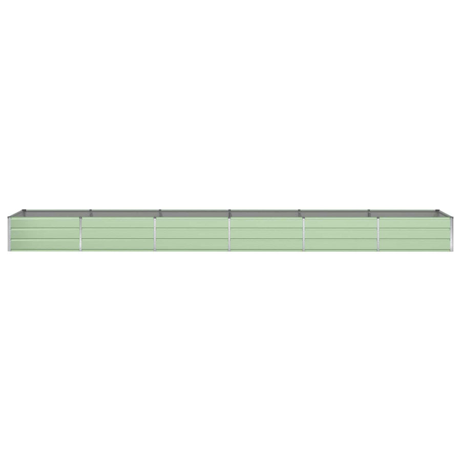 Plantenbak Pastelgroen 195 x 100 x 45 cm Gegalvaniseerd staal