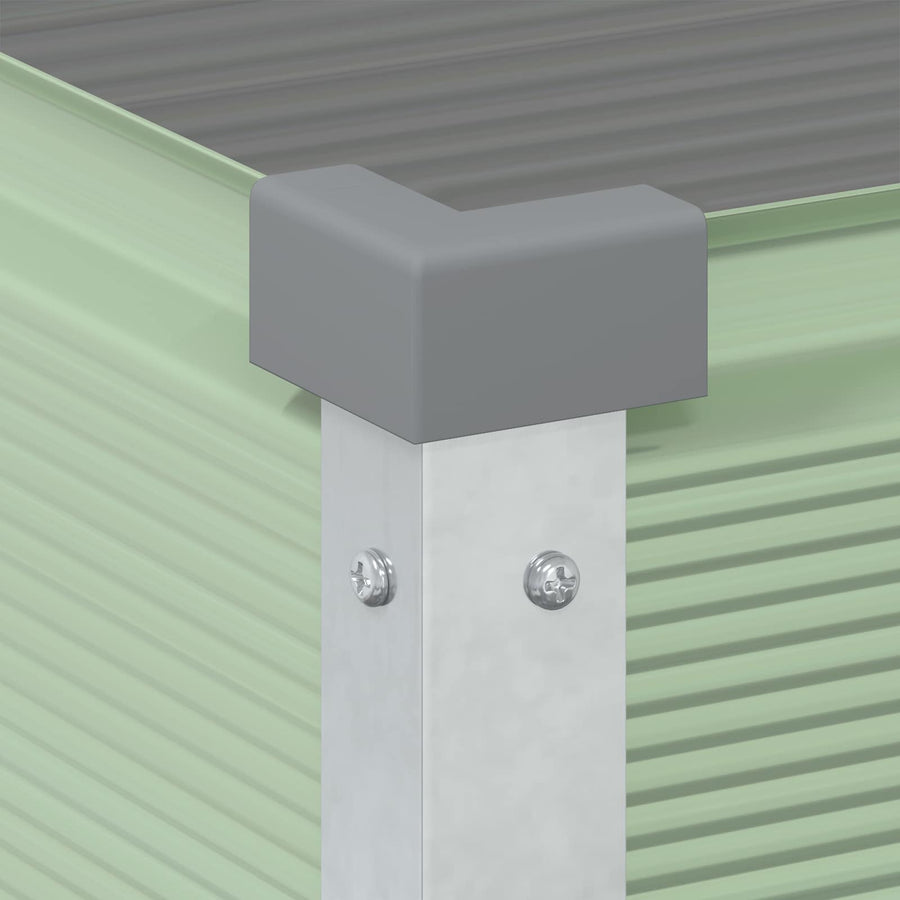 Plantenbak Pastelgroen 100 x 45 x 90 cm Gegalvaniseerd staal