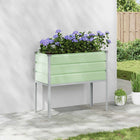 Plantenbak 100x45x90 cm gegalvaniseerd staal pastelgroen