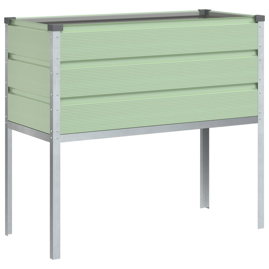 Plantenbak Pastelgroen 100 x 45 x 90 cm Gegalvaniseerd staal